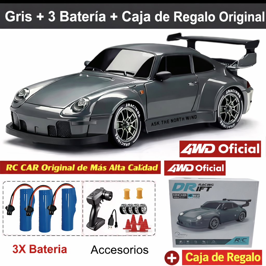 Coche RC Drift 4WD - ¡Diversión a gran velocidad!