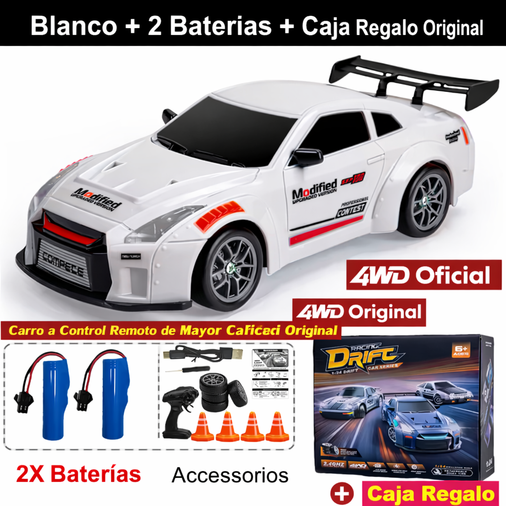Coche RC Drift 4WD - ¡Diversión a gran velocidad!